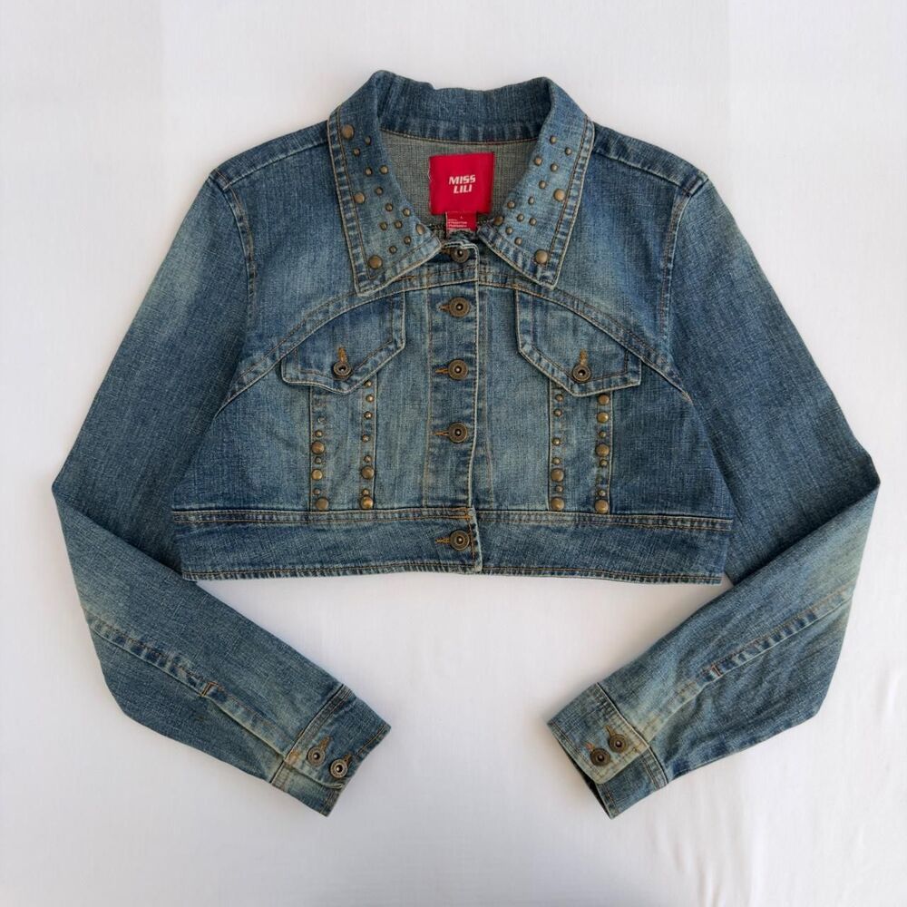 Miss-lili Women's Blue and Navy Jacket